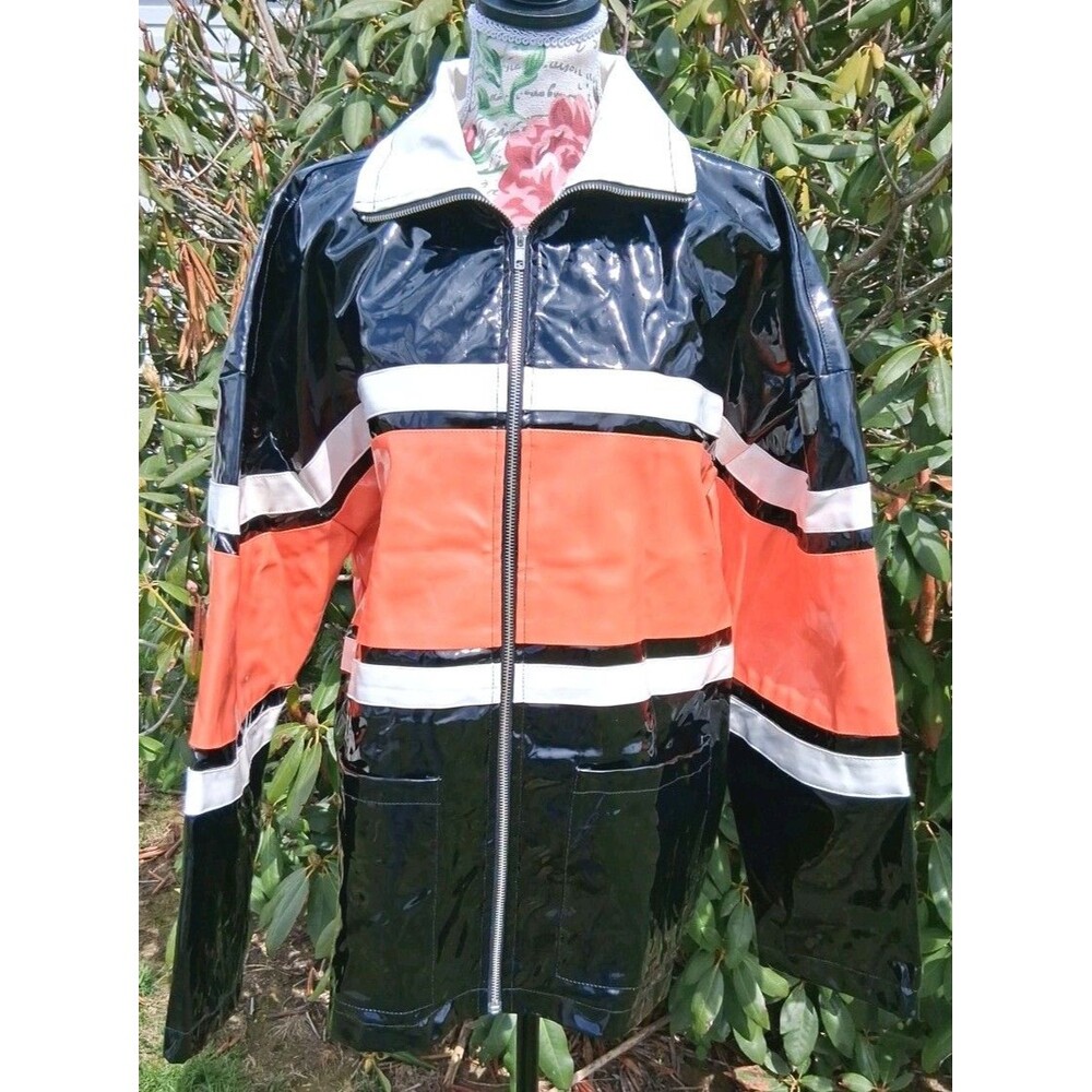 Rain Jacket Women S Black Coat Full Zip Moto Blokette Oversize PrettyLittleThing